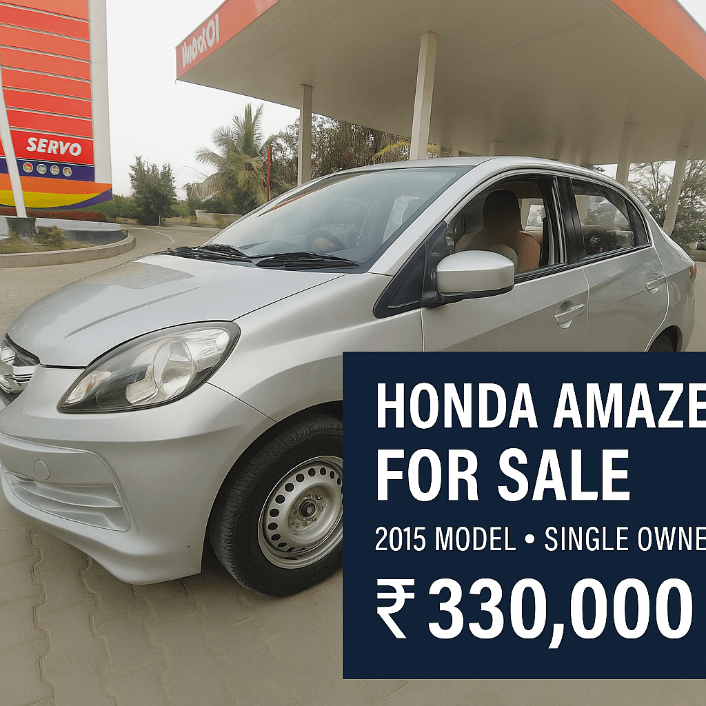 🚗 Honda Amaze 2015 Model Single Owner Petrol for Sale in Bangalore – Excellent Condition, Direct Owner!